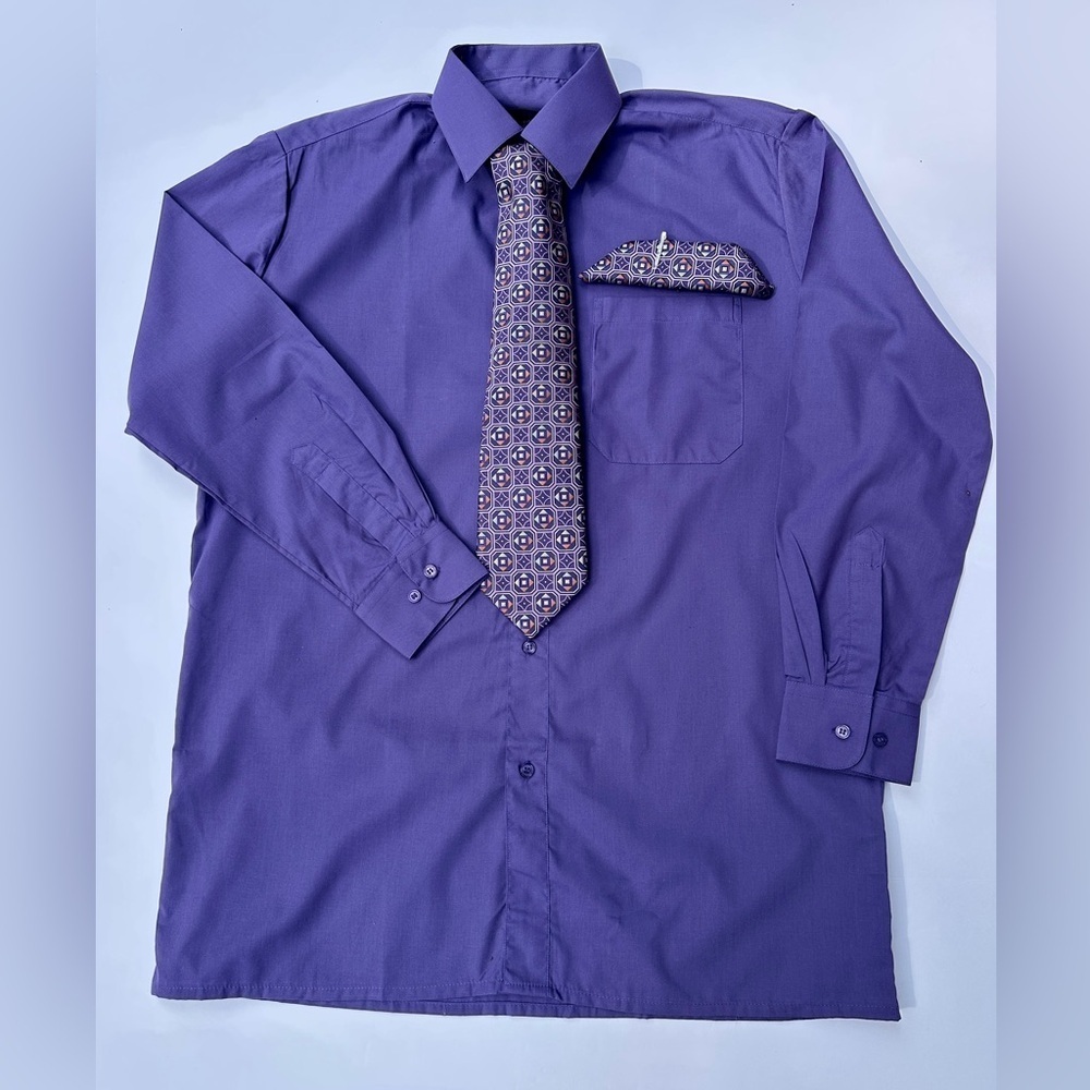 Men’s Fortino Landi Shirt, Tie, And Scarf Set
New Without Tags​​​